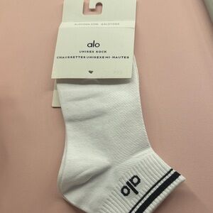 ALO Yoga White Athletic Socks